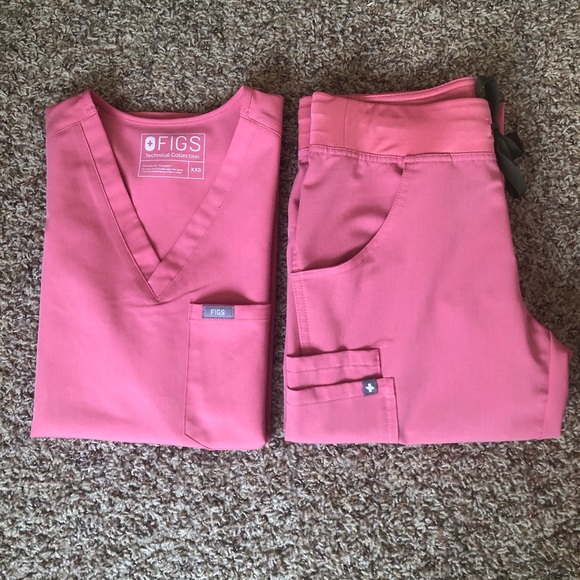 Figs Other - Figs Scrubs Pink Set XXS